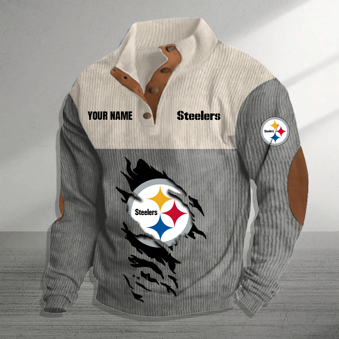 PIT x NFL Premium Personalized Game-Day Pullover DATND TANTD