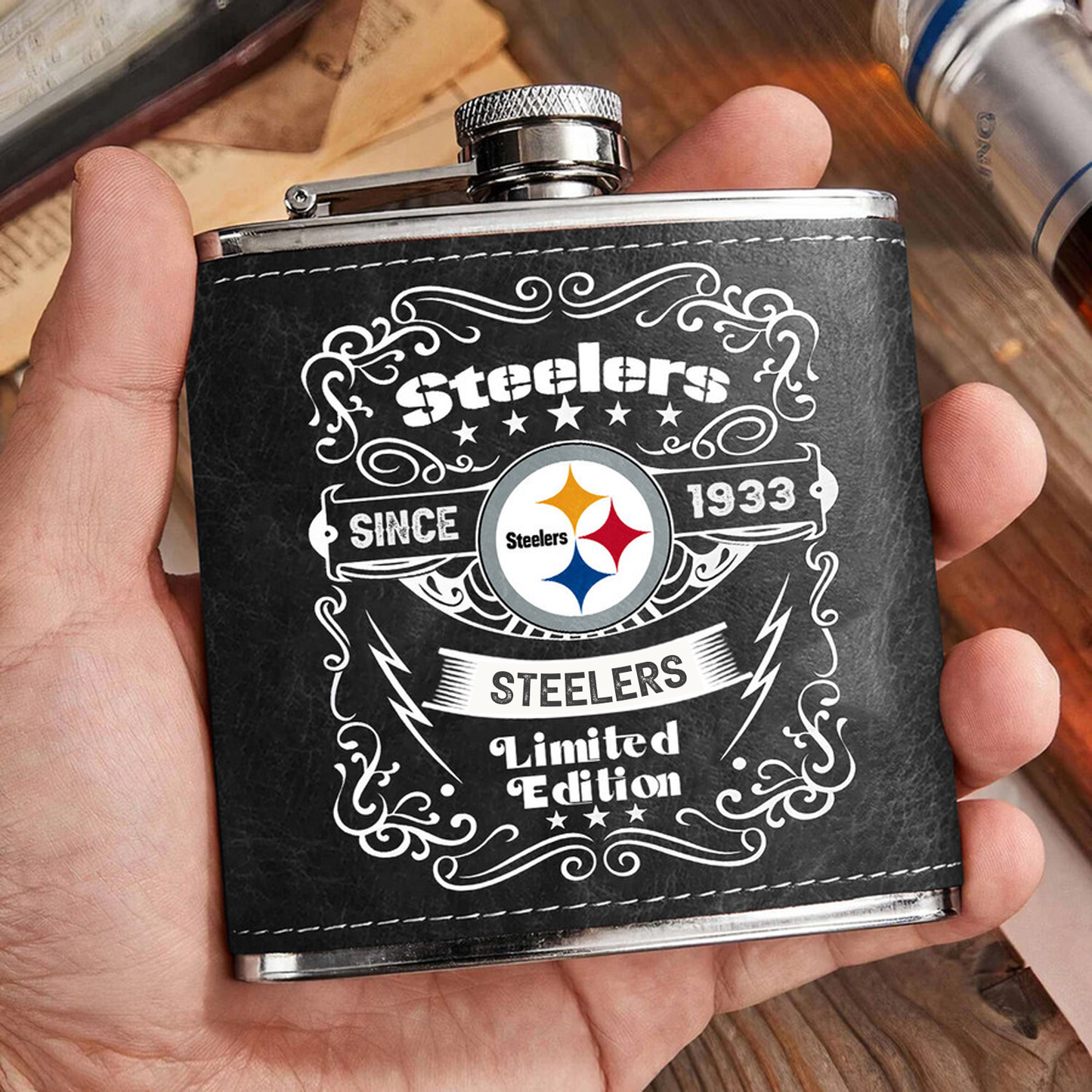 PIT x NFL Stainless Steel Flask DatND ThuongNH