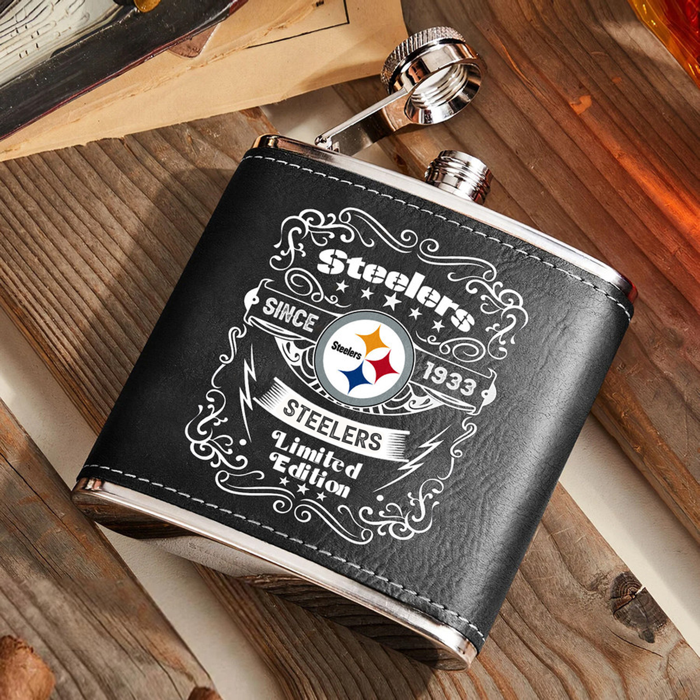 PIT x NFL Stainless Steel Flask DatND ThuongNH