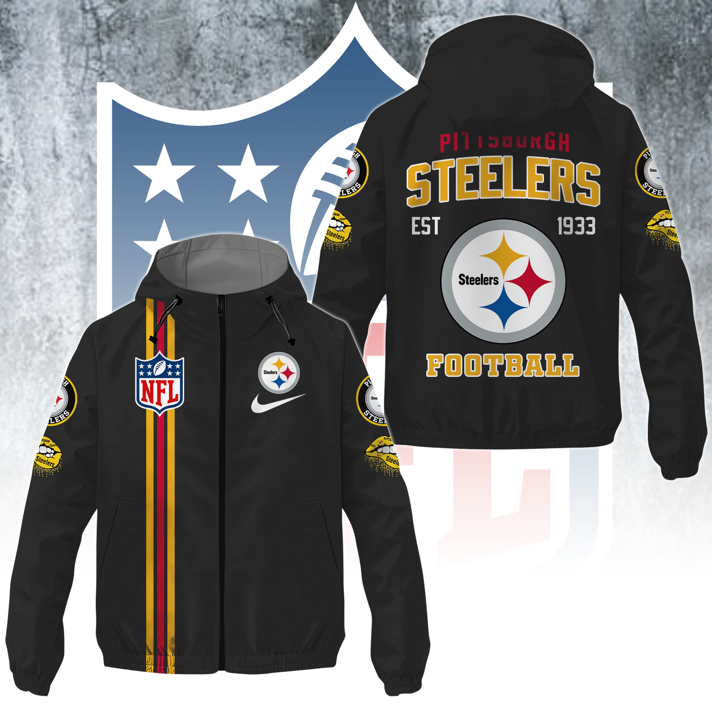 PIT x NFL Windbreaker Jacket DATND TANTD