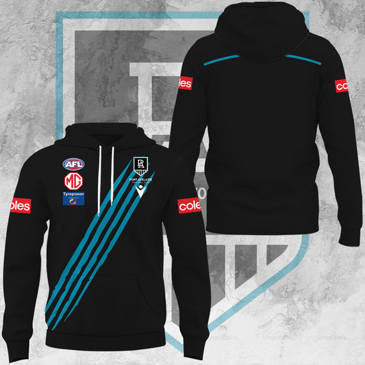 Port Adelaide Football Club AFL Power Limited Edition Hoodie TM V2