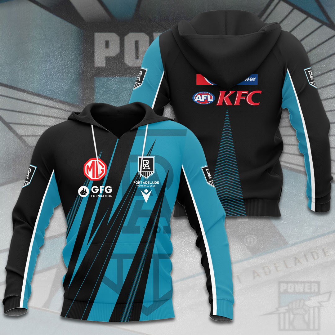 Port Adelaide Football Club AFL Power Special Edition Hoodie TM V11