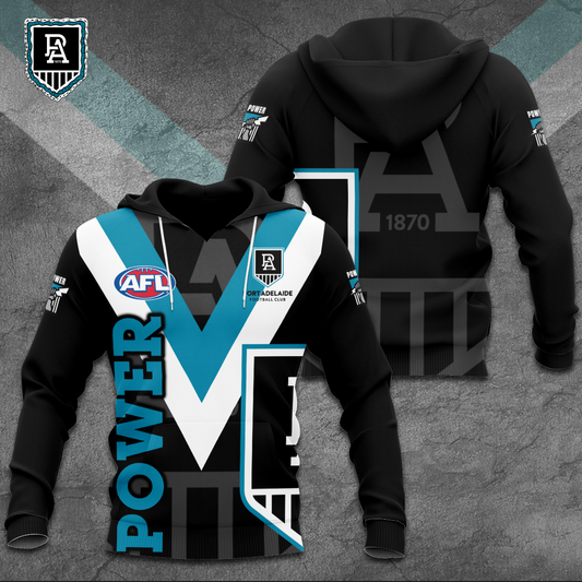 Port Adelaide Football Club AFL Power Special Edition Hoodie TM V5