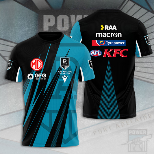 Port Adelaide Football Club AFL Power Special Edition T-Shirt TM - You will save more when you buy the clothes and hat combo V11