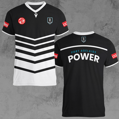 Port Adelaide Power 8 AFL 2025 Limited Edition V-neck T-Shirt TM NTA V1