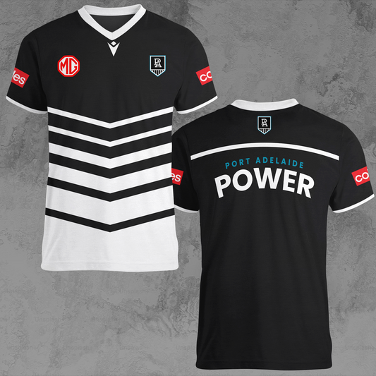 Port Adelaide Power 8 AFL 2025 Limited Edition V-neck T-Shirt TM NTA V1