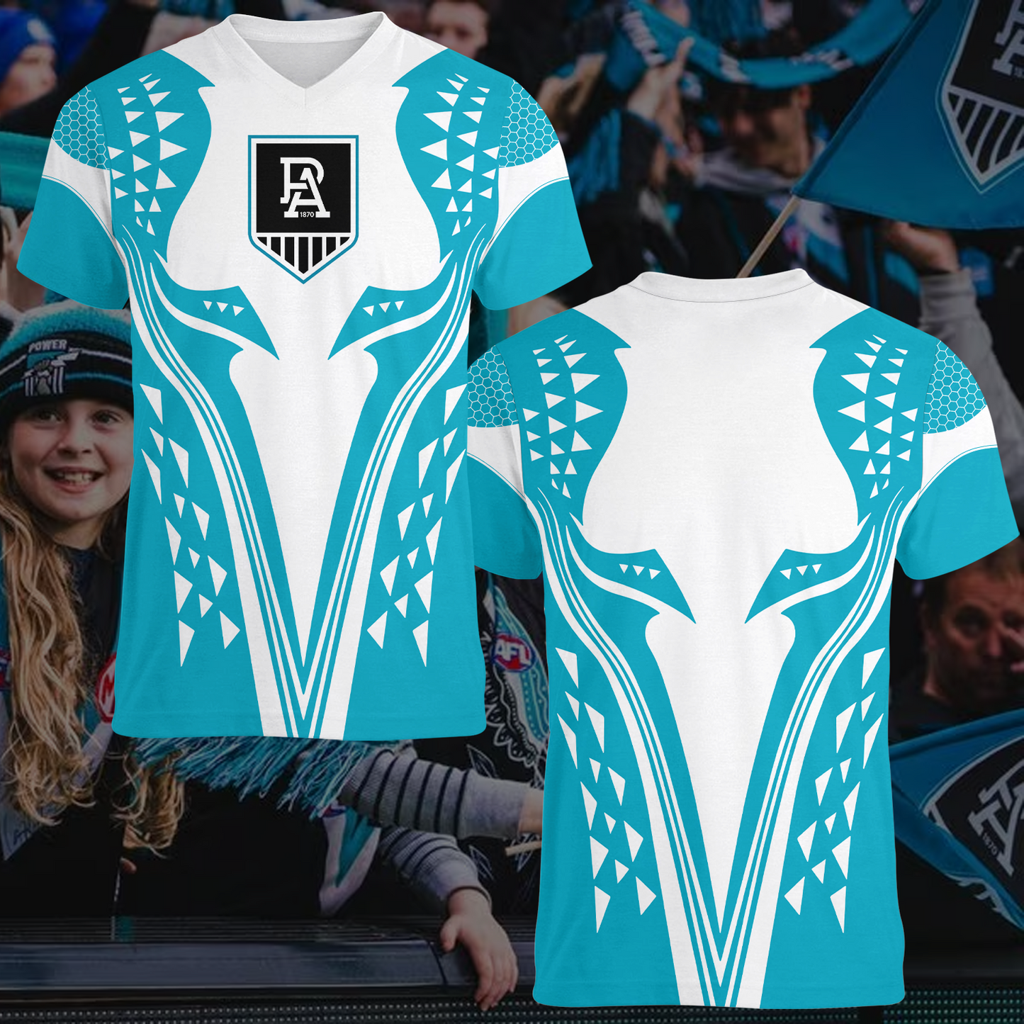Port Adelaide Power AFL 2025 T-Shirt TM NTA V2