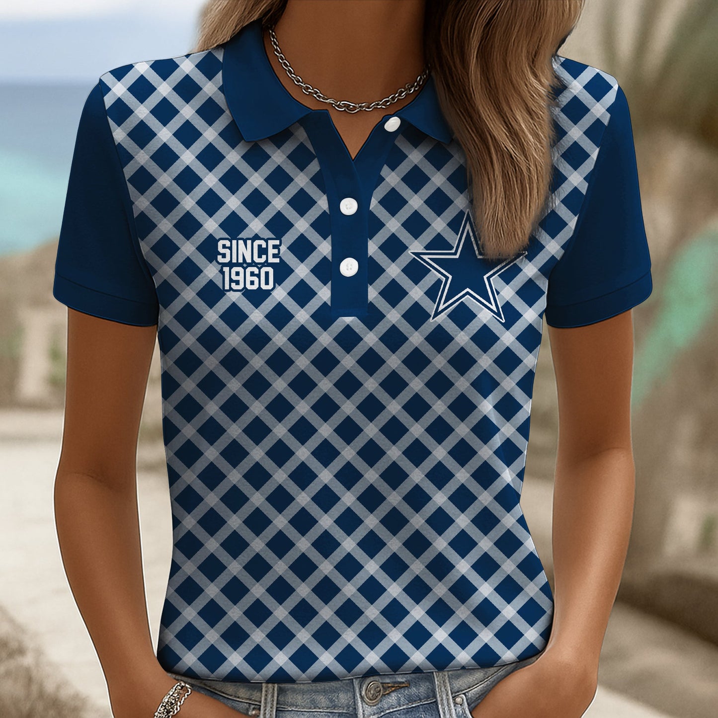 Premium DLCB Checkered Women Polo Shirt V2 NMD NHM
