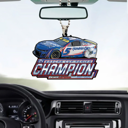 Premium Kyle Larson NASCAR Cup Series Champion 2025 Acrylic Car Ornament V1 NMD TTV