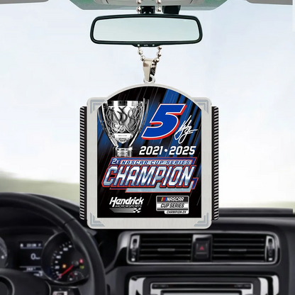 Premium Kyle Larson NASCAR Cup Series Champion 2025 Acrylic Car Ornament V3 NMD TTV