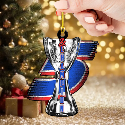 Premium Kyle Larson NASCAR Cup Series Champion 2025 Acrylic Ornament V4 NMD TTV