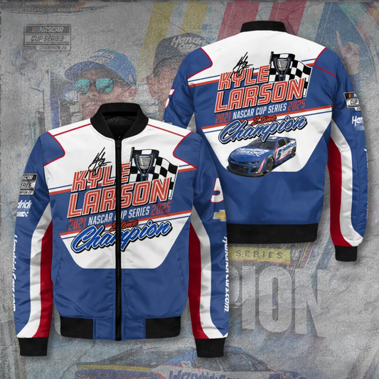 Premium Kyle Larson NASCAR Cup Series Champion 2025 Bomber Jacket V1 NMD TTV