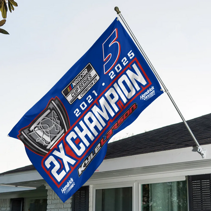 Premium Kyle Larson NASCAR Cup Series Champion 2025 House Flag V1 NMD TTV