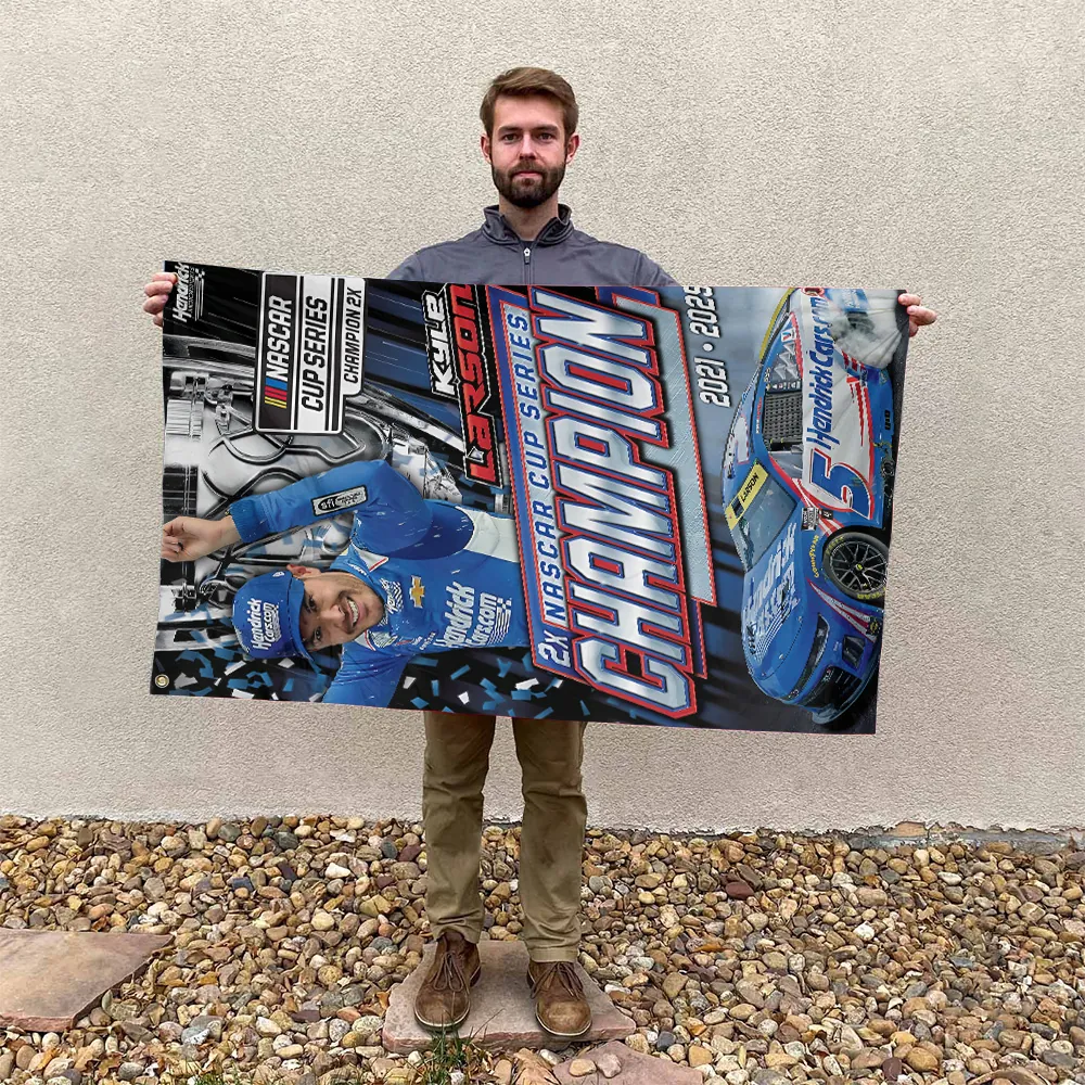 Premium Kyle Larson NASCAR Cup Series Champion 2025 House Flag V2 NMD TTV
