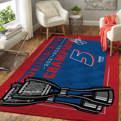 Premium Kyle Larson NASCAR Cup Series Champion 2025 Rug V1 NMD TTV