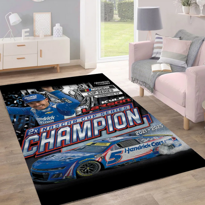 Premium Kyle Larson NASCAR Cup Series Champion 2025 Rug V3 NMD TTV