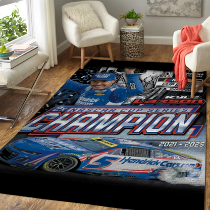 Premium Kyle Larson NASCAR Cup Series Champion 2025 Rug V3 NMD TTV