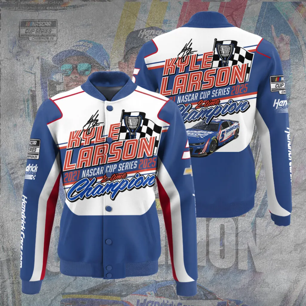 Premium Kyle Larson NASCAR Cup Series Champion 2025 Varsity Jacket V1 NMD TTV
