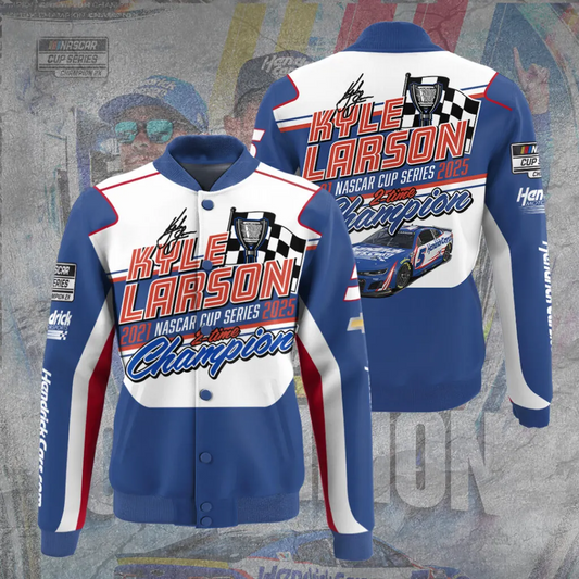 Premium Kyle Larson NASCAR Cup Series Champion 2025 Varsity Jacket V1 NMD TTV