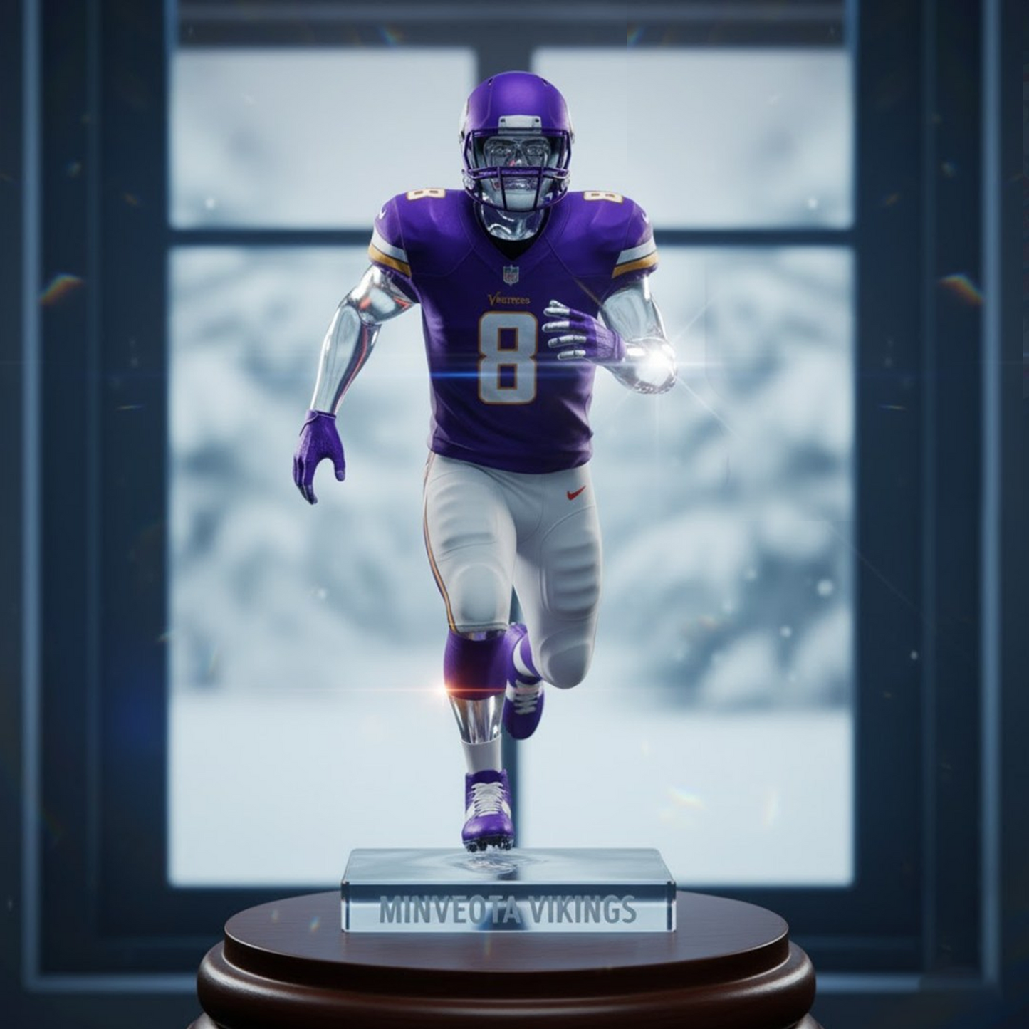 Premium MIN x NFL Crystal Style Desktop Ornament DatND DVT