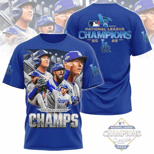 Premium MLB LAD Champions 2025 T-shirt V8 NMD 201025 TTV