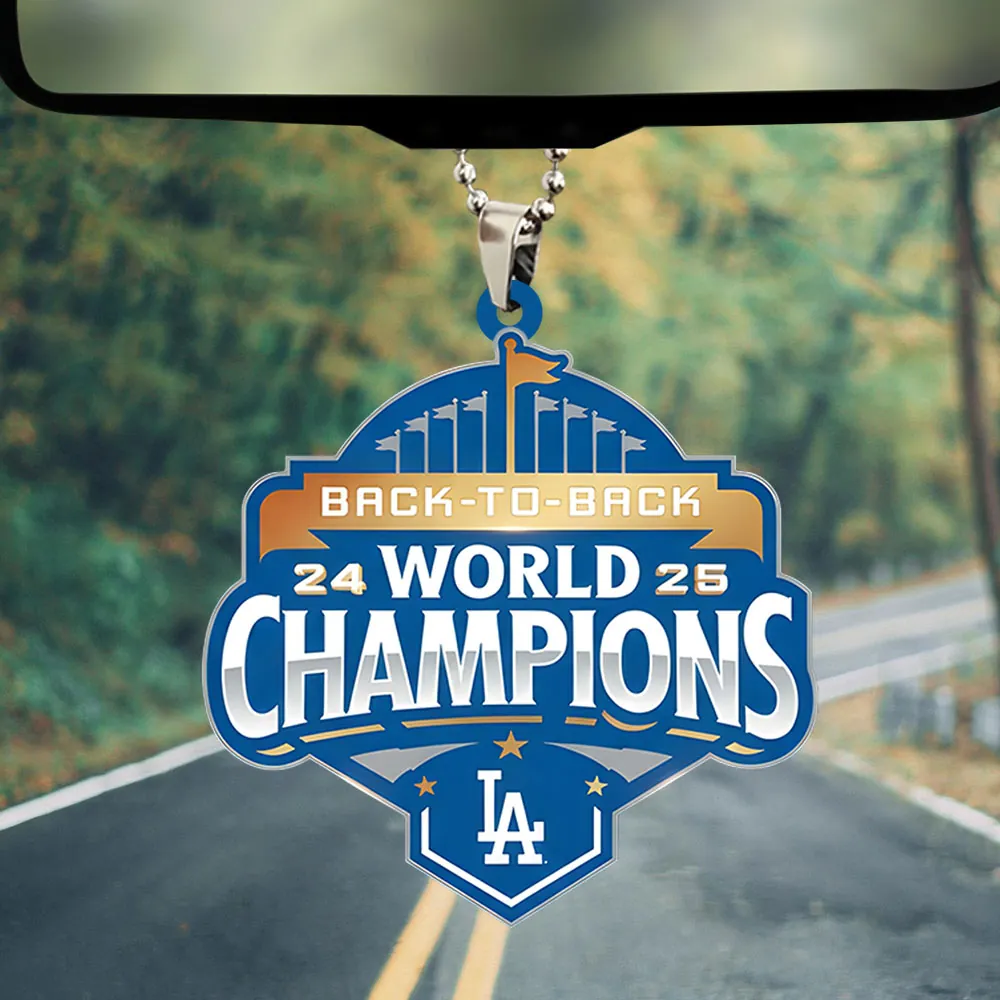 Premium MLB LAD World Series  Acrylic Car Ornament V1 NMD 031125 TTV