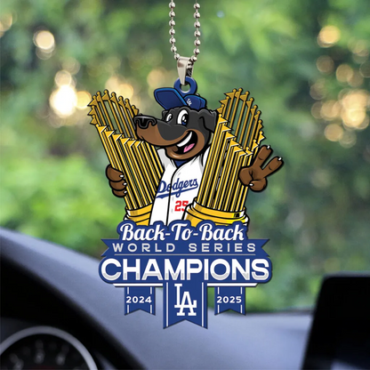 Premium MLB LAD World Series Acrylic Car Ornament V2 NMD 031125 TTV