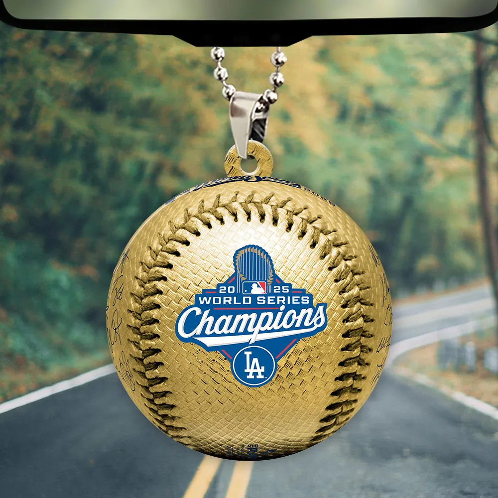 Premium MLB LAD World Series Acrylic Car Ornament V4 NMD 031125 TTV