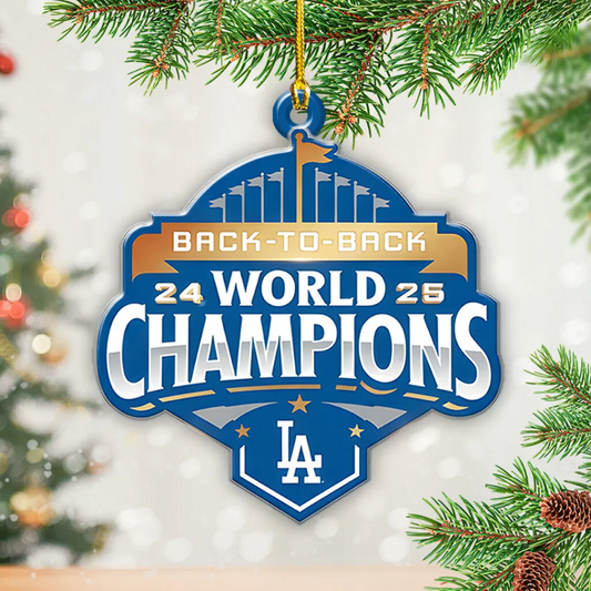 Premium MLB LAD World Series Acrylic Ornament V1 NMD 031125 TTV