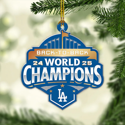 Premium MLB LAD World Series Acrylic Ornament V1 NMD 031125 TTV