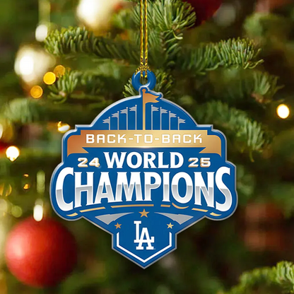 Premium MLB LAD World Series Acrylic Ornament V1 NMD 031125 TTV