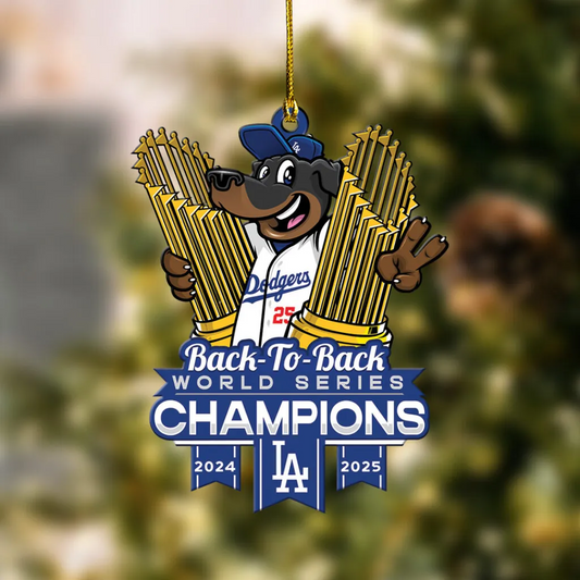 Premium MLB LAD World Series Acrylic Ornament V2 NMD 031125 TTV