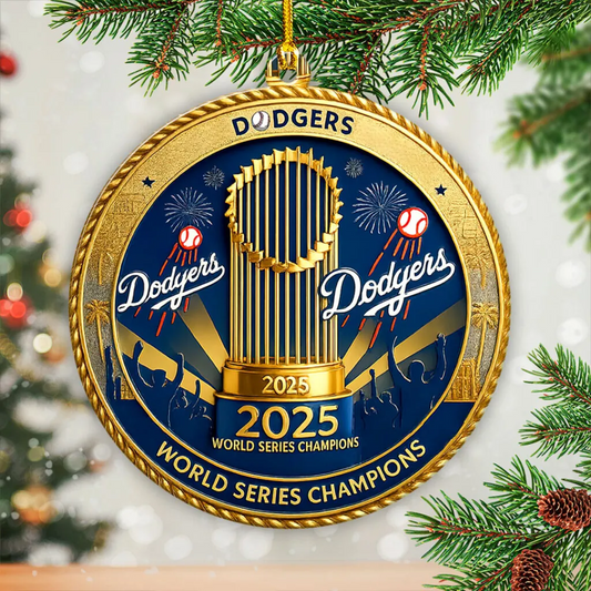 Premium MLB LAD World Series Acrylic Ornament V4 NMD 031125 TTV