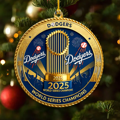 Premium MLB LAD World Series Acrylic Ornament V4 NMD 031125 TTV