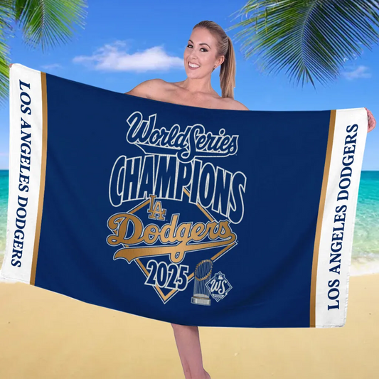 Premium MLB LAD World Series Beach Towel  V1 NMD 031125 TTV