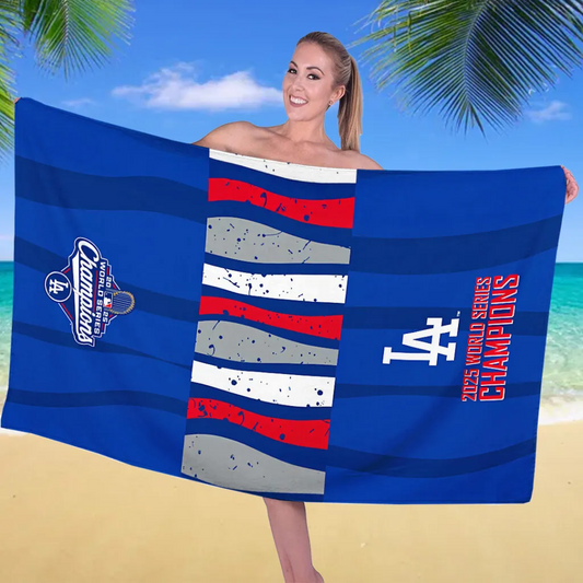 Premium MLB LAD World Series Beach Towel  V3 NMD 031125 TTV