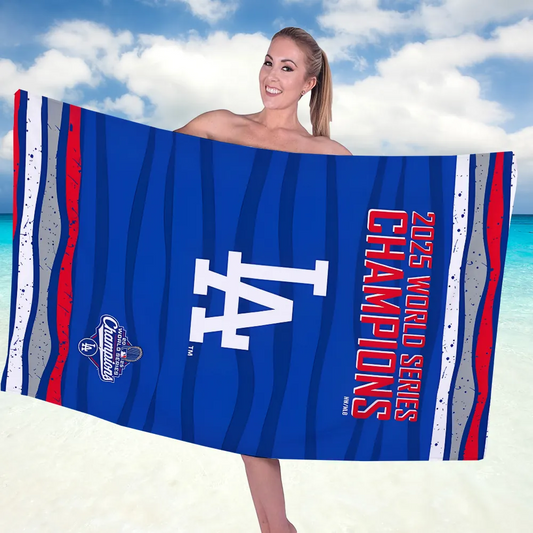 Premium MLB LAD World Series Beach Towel  V4 NMD 031125 TTV