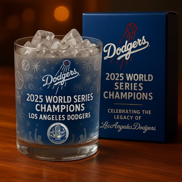 Premium MLB LAD World Series DRINKING GLASS V1 NMD TTV