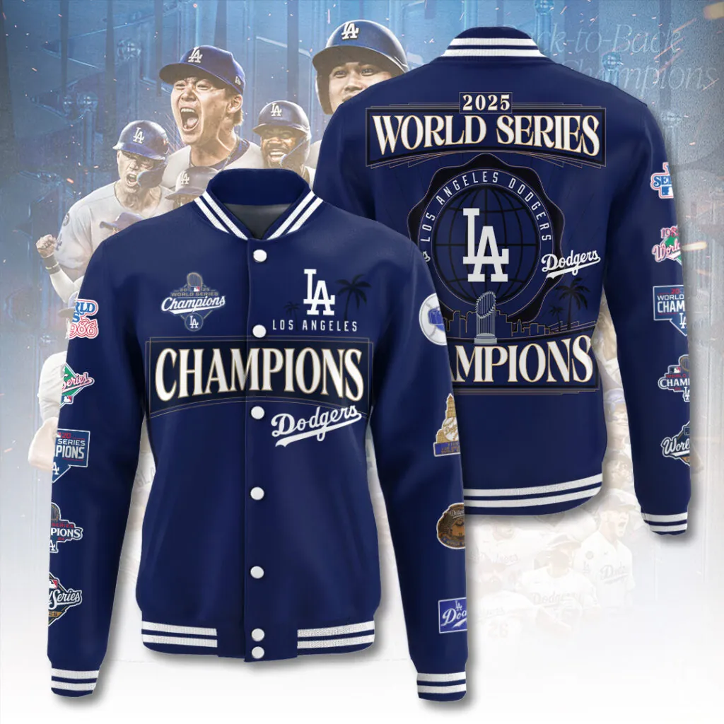 Premium MLB LAD World Series Varsity Jacket  V1 NMD 031125 TTV