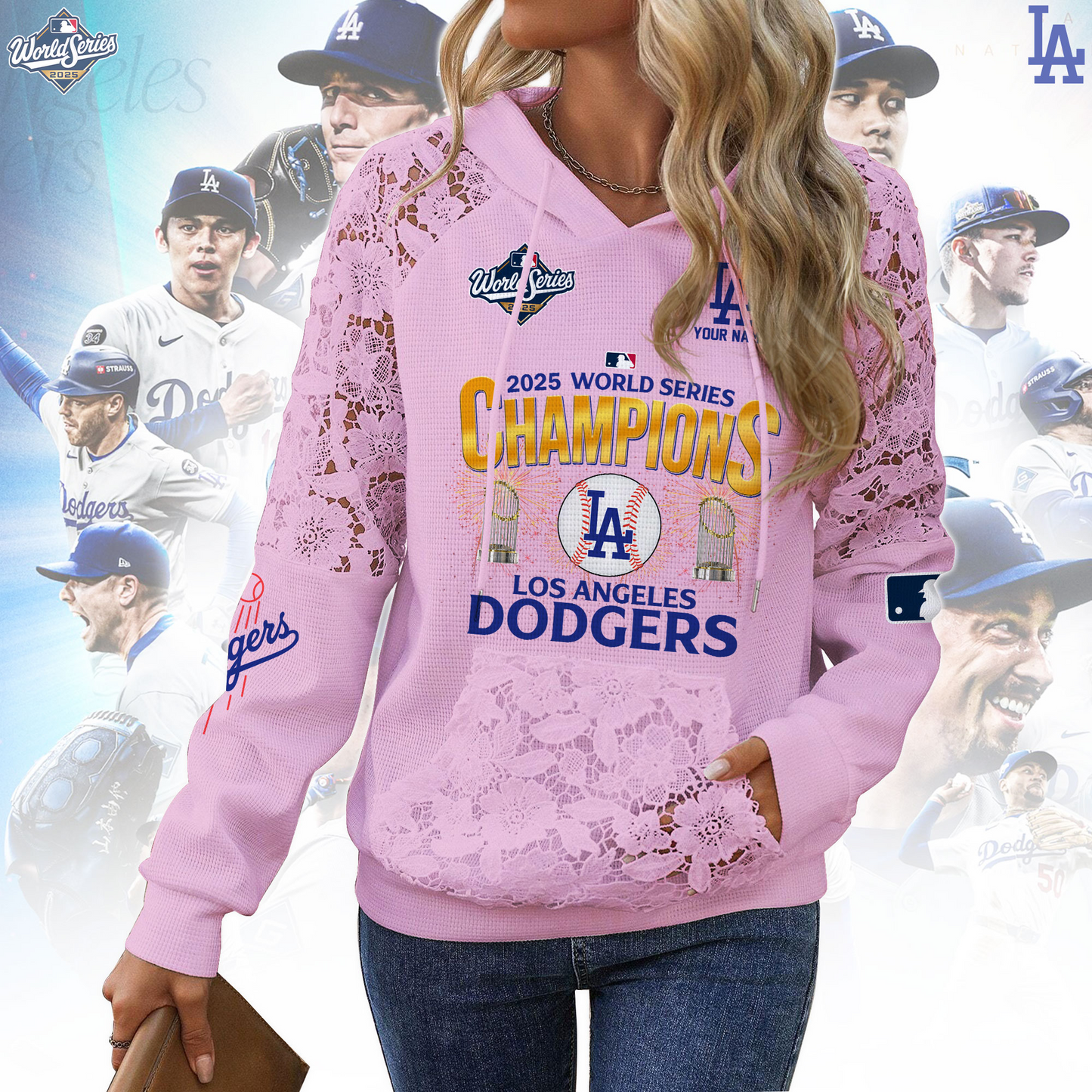 PREMIUM MLB X LAD  WOMEN SHIRT CHAMPION NDT TDT 2025