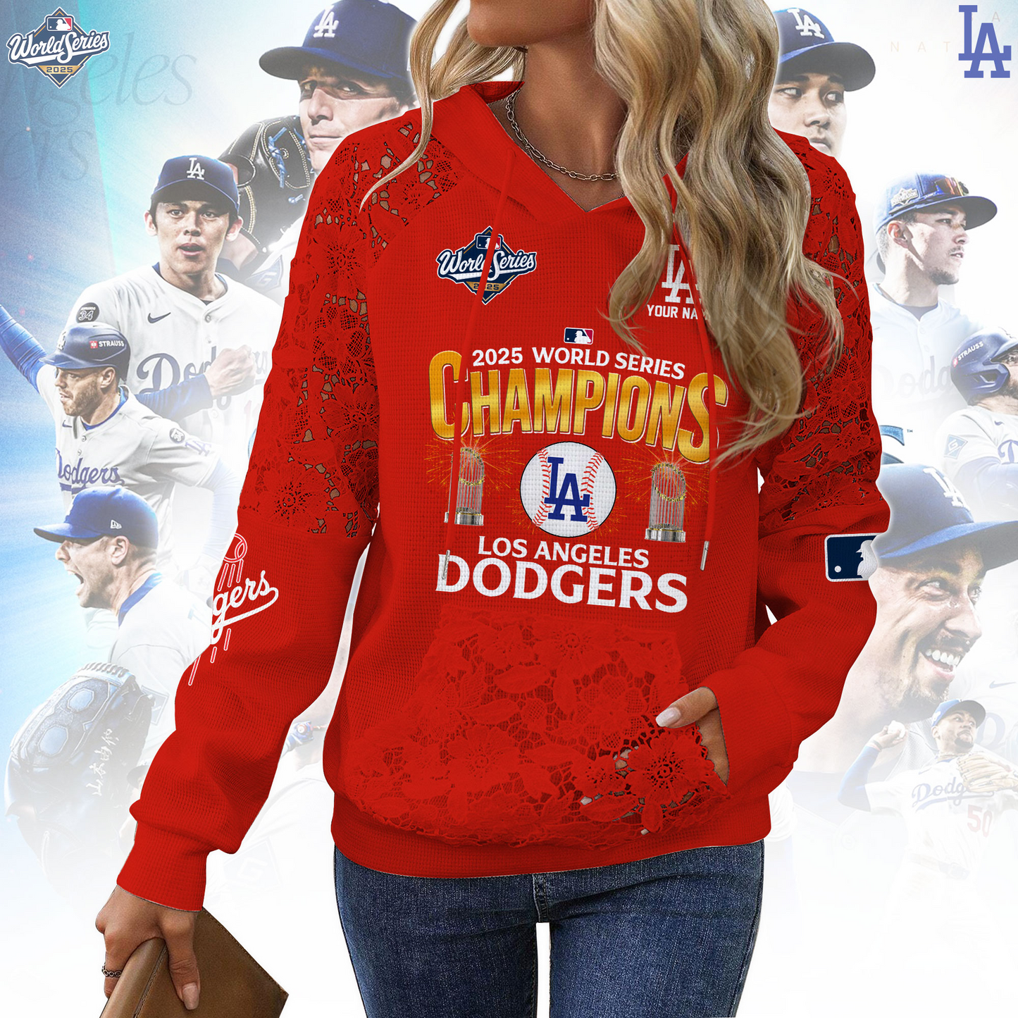 PREMIUM MLB X LAD  WOMEN SHIRT CHAMPION NDT TDT 2025