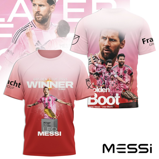 Premium MLS LNM Golden Boot 2025 Winner T-shirt V4 NMD TTV