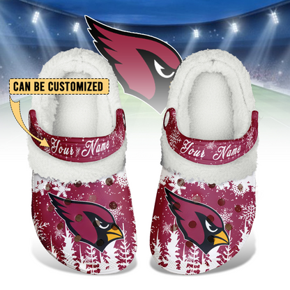 Premium NFL ARI Winter Fleece Clogs V1 NMD TTV