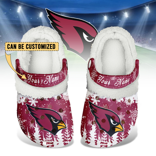 Premium NFL ARI Winter Fleece Clogs V1 NMD TTV