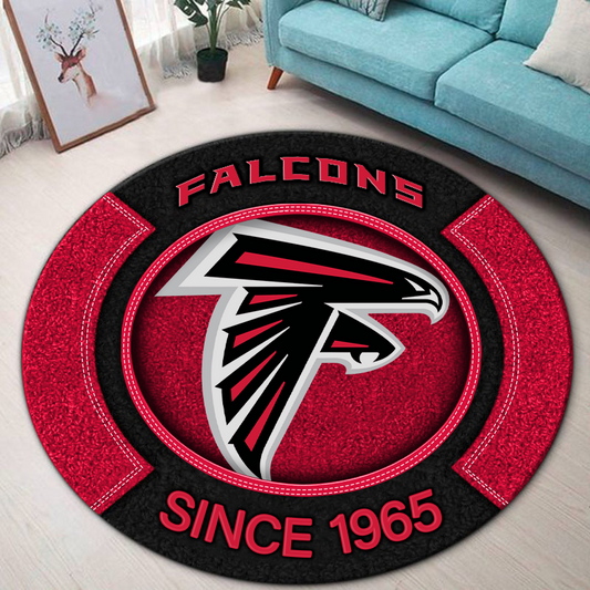Premium NFL ATL Round Rug Multicolor V2 NMD TTV