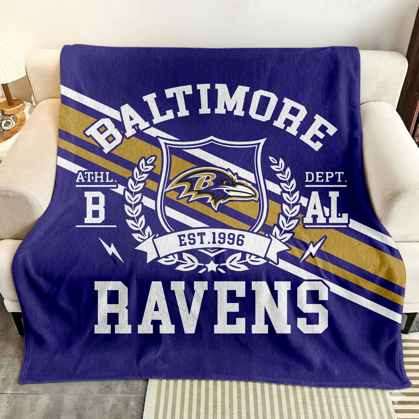 Premium NFL BAL Legacy Fleece Blanket V3 NMD TTV