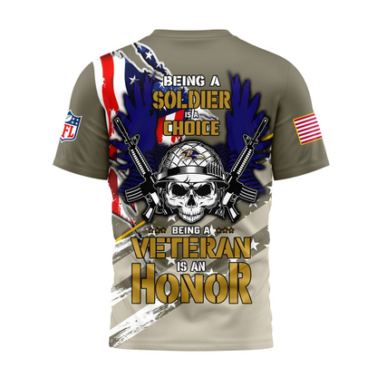 Premium NFL BAL Proud U.S. Veteran T-shirt V1 NMD TTV