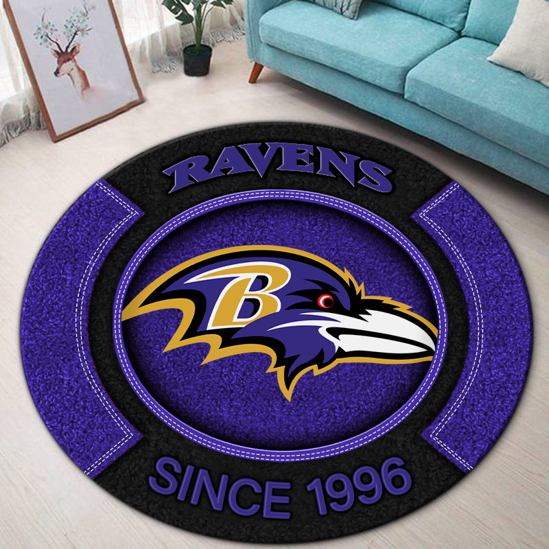 Premium NFL BAL Round Rug Multicolor V2 NMD TTV