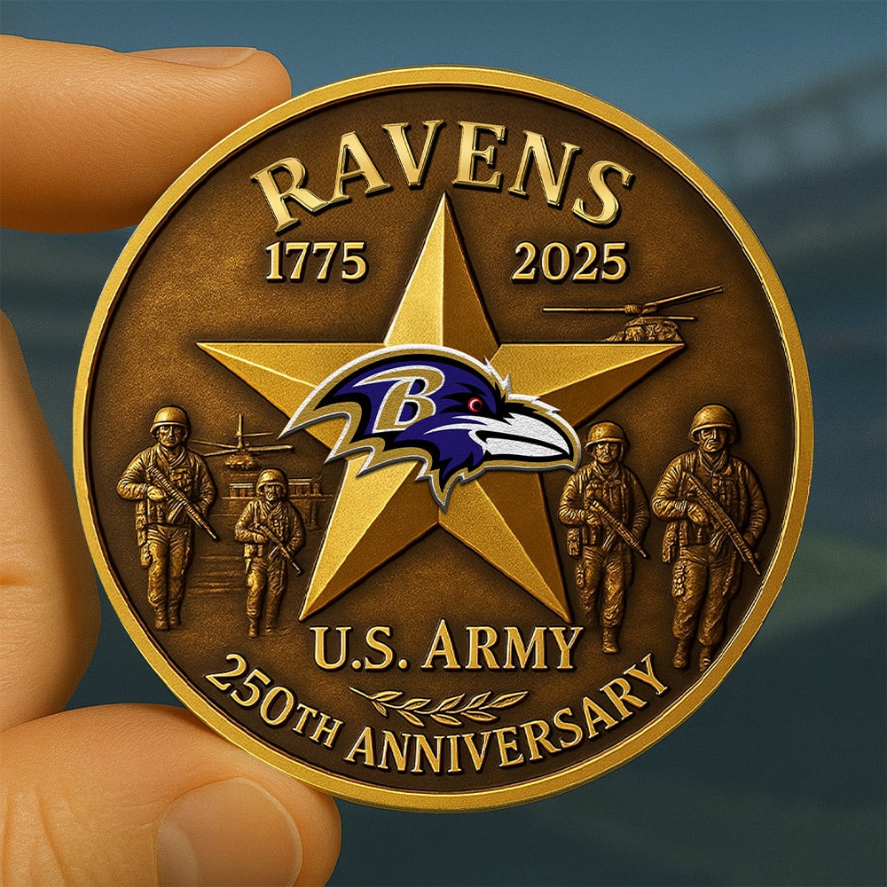 Premium NFL BAL U.S Army Anniversary Coin V1 NMD NHM
