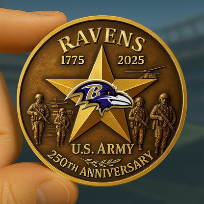 Premium NFL BAL U.S Army Anniversary Coin V1 NMD NHM